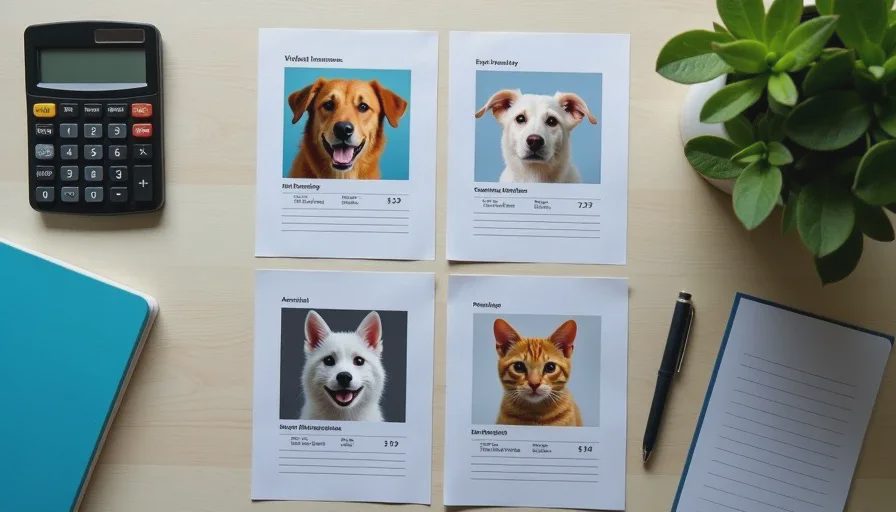 four pet insurance quotes side by side showing the multi pet household math