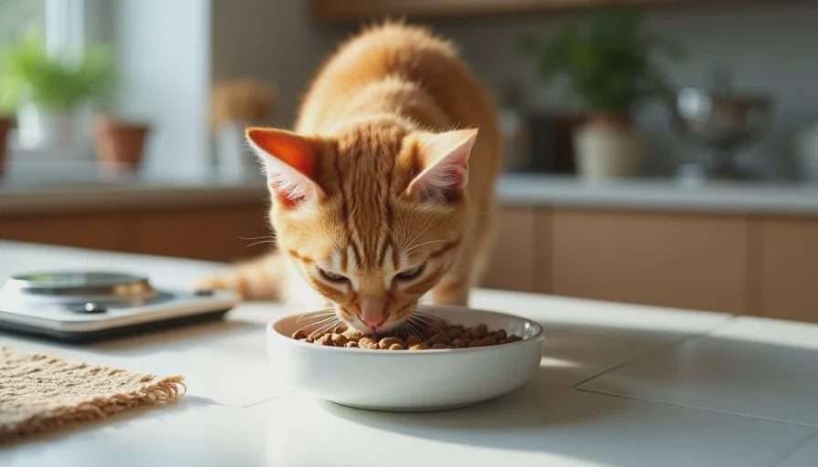 daily feeding time snapshot of a cat for a first time cat owner checklist