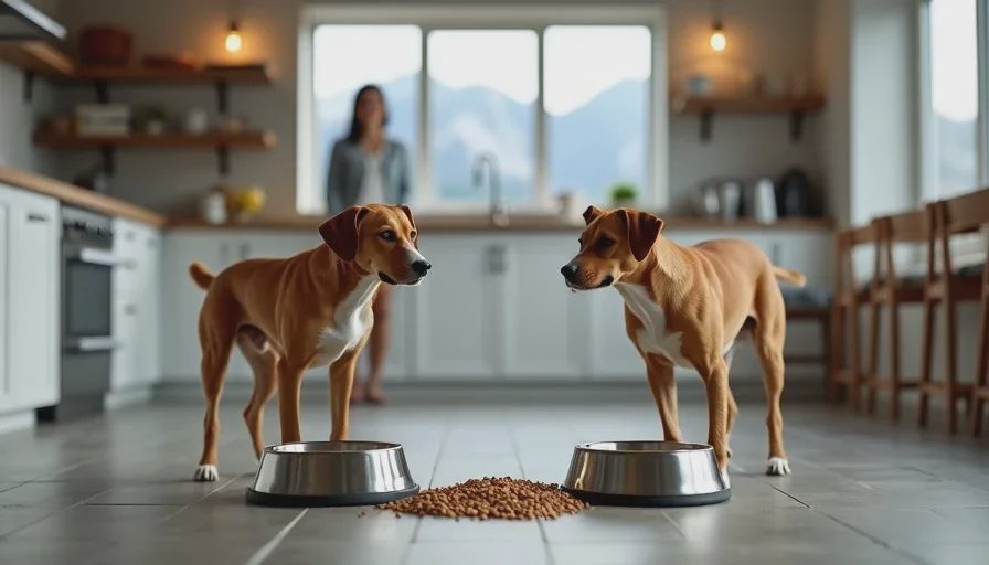 separate feeding stations to manage resource guarding in dogs in a multi pet home