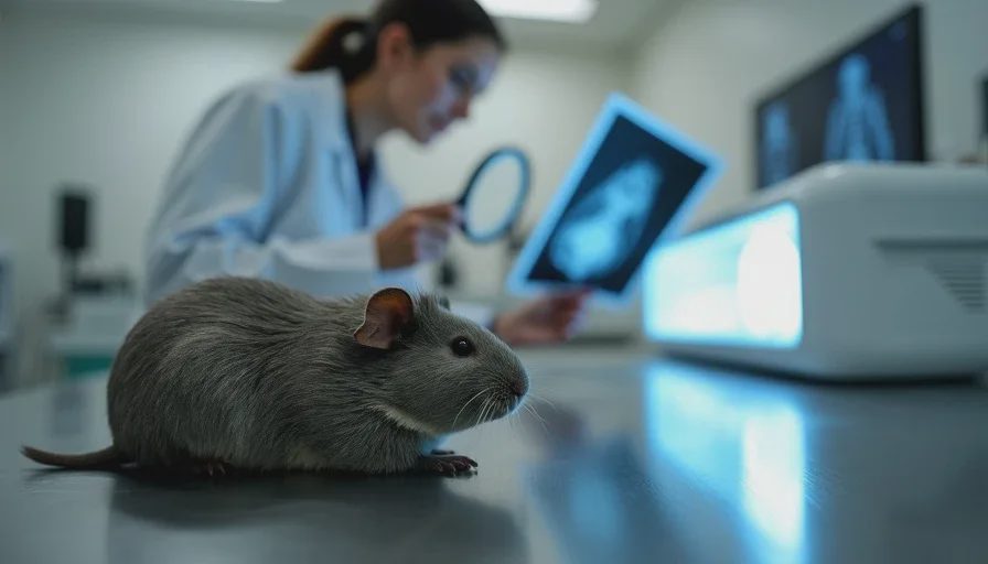 senior guinea pig getting x rays at an emergency clinic, a when to call the vet moment