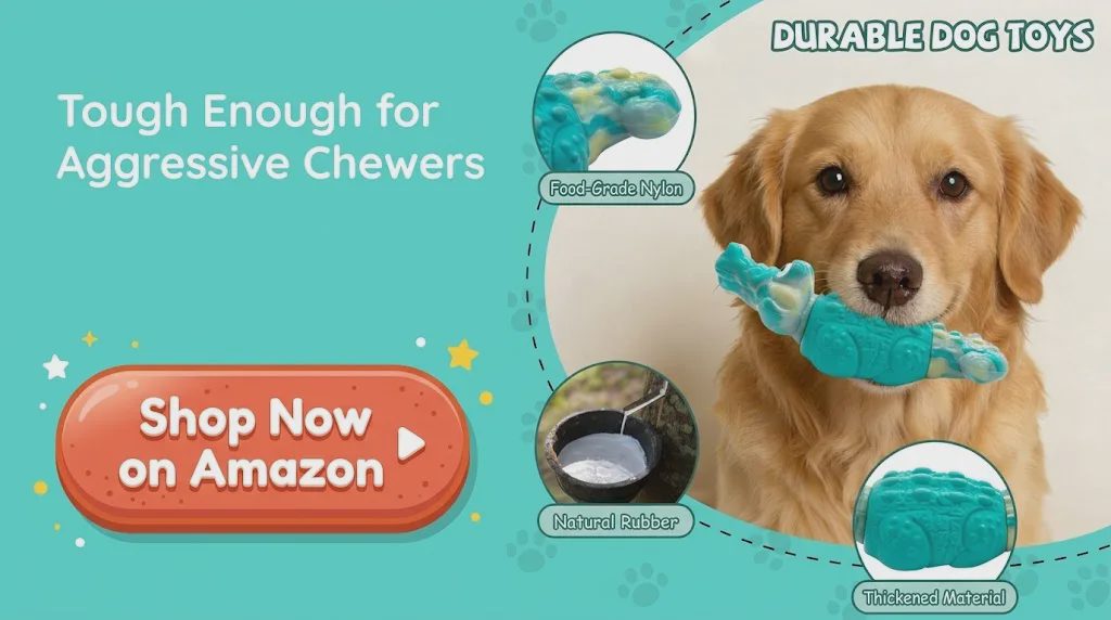 WinTour shark dog chew toys with Shop Now on Amazon button